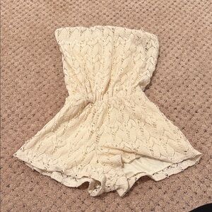 Vintage Havana Cream Lace Jumpsuit